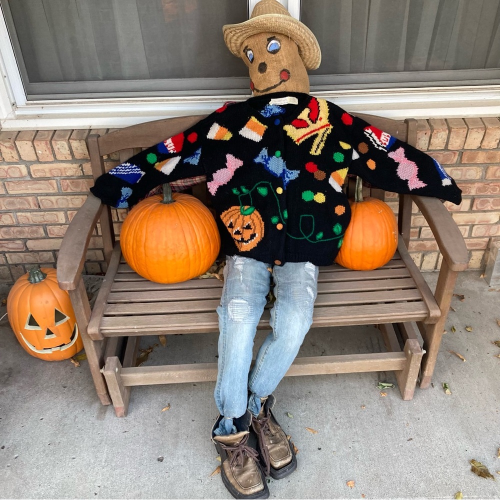 Rare Vintage Halloween Sweater Eagles Nest